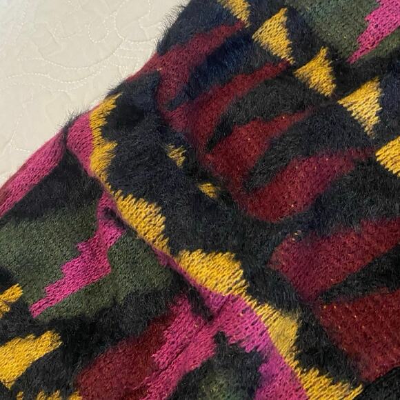 ModCloth Sweater Putting The Pieces Together Womens Size Small oversized chunky - Picture 3 of 8